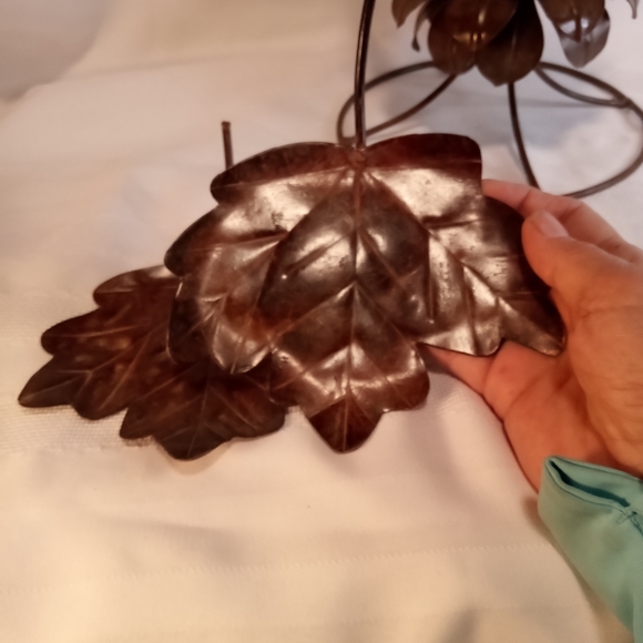 Copper Embellished Hurricane Candle Holder Set - Picture 11 of 15